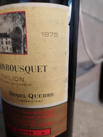 ST-EMILION GRAND CRU MONBOUSQUET 1975 BORDEAUX beschikbaar voor biedingen