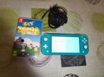 Nintendo switch lite met 2 games, Ophalen of Verzenden, Turquoise, Zo goed als nieuw, Met beschermhoes of tas