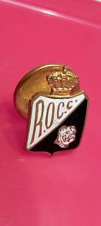 Olympic Charleroi ancienne boutonnière émaillée dogue, Enlèvement ou Envoi, Utilisé, Autres types