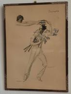 Deux dessins de A.Massonet intitulés"Triomphe"et"Concorde", Ophalen of Verzenden