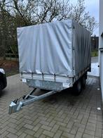 Mooie  trailer dubbel-as 750kg geen rijbewijs nodig., Enlèvement, Comme neuf