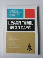 Learn Tamil in 30 days Balaji Publications  Chennai 600014, Boeken, Ophalen of Verzenden, Gelezen, Niet van toepassing, Jegtheesh