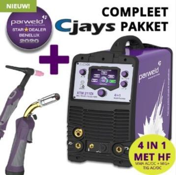 Parweld XTM211Di Mig Tig ACDC Elektrode Laspost Halfautomaat, Enlèvement ou Envoi, Neuf, 150 à 250 ampères, Inverter