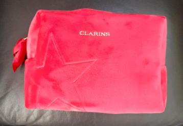 Trousse de toilette ou maquillage Clarins neuve, Enlèvement ou Envoi, Neuf, Rouge