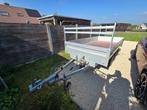 Dubbelas kipper aanhangwagen - 750kg MTM - handpomp - bj2021, Auto diversen, Aanhangers en Bagagewagens, Ophalen, Gebruikt