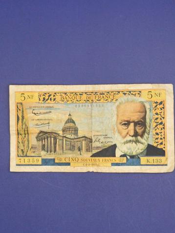 5 nouveau francs 1965 beschikbaar voor biedingen