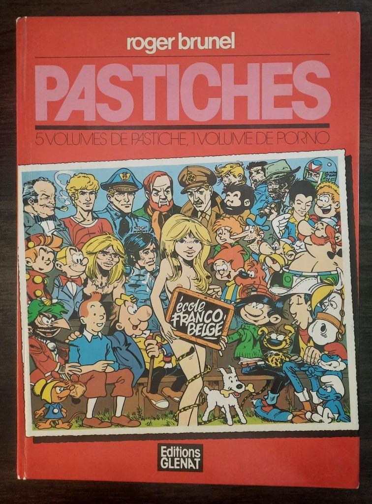 Pastiches FR, 5 volumes de pastiche, 1 vol. de porno, Boeken, Stripverhalen, Gelezen, Roger Brunel, Eén stripboek, Ophalen of Verzenden