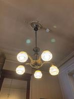 Vintage kroonluchter uit de jaren 40, Ophalen, Gebruikt, Glas, Vintage - années 40
