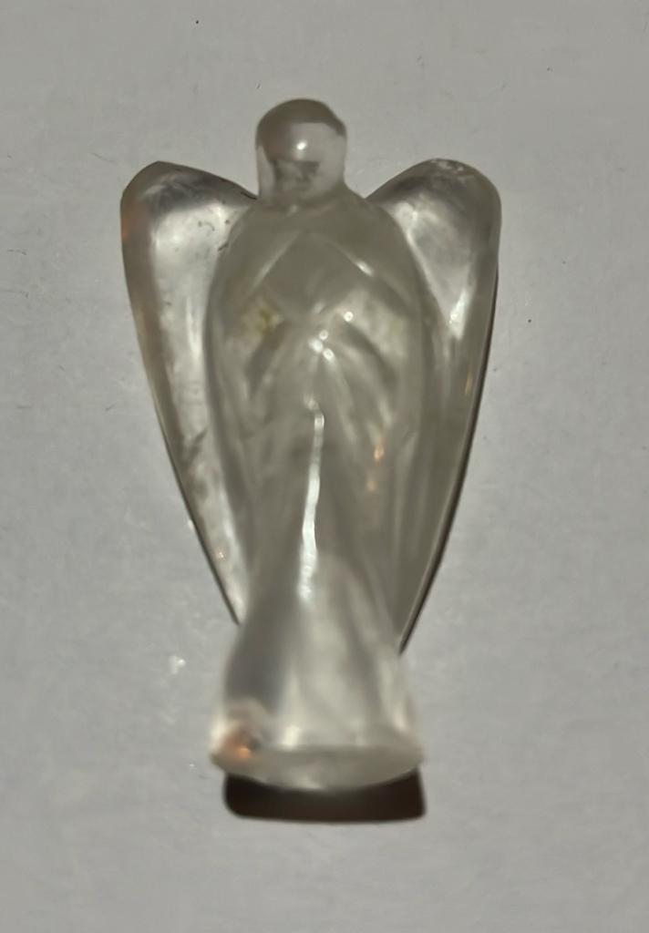 Bergkristal Bescherm Engel - 31gram - 32mm x 52mm x 17mm, Verzamelen, Mineralen en Fossielen, Mineraal, Ophalen of Verzenden