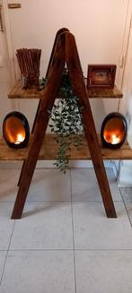 Nieuw handmade Oude rustieke decoratie-planten-boeken rek, Ophalen, Zo goed als nieuw