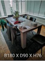 Tafel, Huis en Inrichting, Tafels | Eettafels, Ophalen, Gebruikt, Vijf personen of meer, Rechthoekig