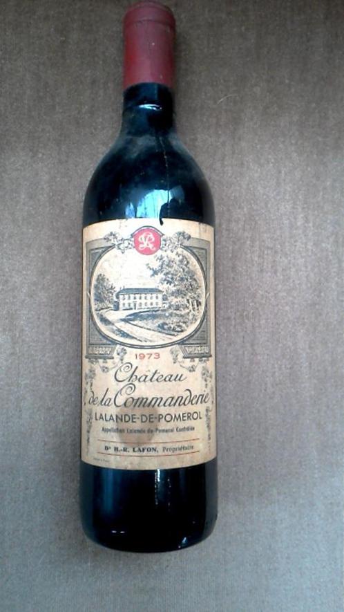 bouteille 1973 ch de la commanderie ref12400327, Collections, Vins, Neuf, Vin rouge, France, Pleine, Enlèvement