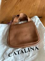 Petit sac en cuir couleur cognac Catalina, Handtassen en Accessoires