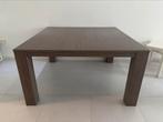 Moderne houten eettafel – stevig en in goede staat, Huis en Inrichting, Tafels | Eettafels, Ophalen, Kunststof, Gebruikt, Vierkant