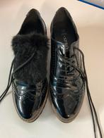 Zwarte lakleder damesschoenen met veter maat 38 merk Sprox, Comme neuf, Noir, Chaussures de danse, Sprox