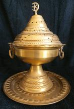 koperen wierrook brander, Ophalen, Zo goed als nieuw, Kandelaar, 25 tot 50 cm