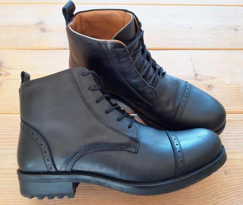 Helstons Rogue lederen urban motorschoenen - Zwart - Mt.46, Motoren, Kleding | Motorkleding, Laarzen, Heren, Tweedehands, Ophalen of Verzenden