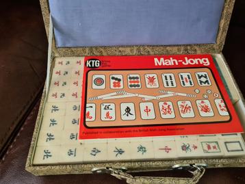 Vintage Mah- Jong Spel 