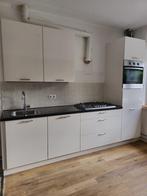 Complete Zeer Nette Rechte Keuken + Apparatuur GEDEMONTEERD, Enkelwandige keuken, Ophalen of Verzenden, Hout, Crème