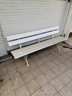Tuinbank met metalen onderstel, Tuin en Terras, Tuinbanken, Ophalen, Gebruikt, Metaal