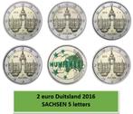 2 euro Duitsland 2016 Sachsen 5 letters, Postzegels en Munten, Munten | Europa | Euromunten, Ophalen of Verzenden, Duitsland, 2 euro