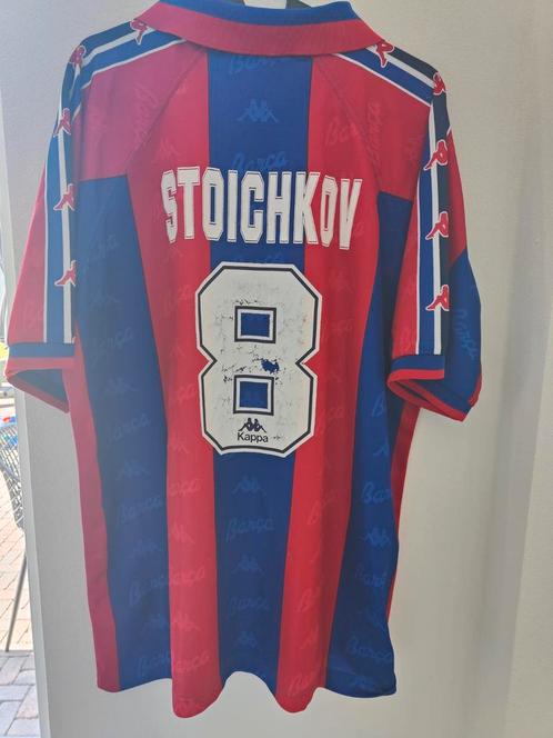 FC Barcelona thuisshirt matchworn Stoichkov #8 XL uit 1996!, Sport en Fitness, Voetbal, Zo goed als nieuw, Shirt, Maat XL, Verzenden