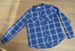 F87. Chemisier , manches ajustables pour fille ou dame S, Blauw, Ophalen of Verzenden, Zo goed als nieuw, Maat 36 (S)
