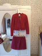 Mantelpak Noa Noa wijnrood - mengeling met wol : Extra Small, Kleding | Dames, Truien en Vesten, Ophalen of Verzenden, Maat 34 (XS) of kleiner