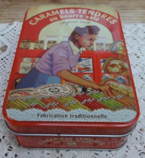 Frans caramel blikje, nostalgische afbeelding , Bretagne, Verzamelen, Blikken, Gebruikt, Overige, Overige merken, Ophalen of Verzenden