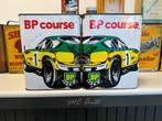 BP Course oude garage blikken, Reclamebord, Gebruikt, Ophalen of Verzenden