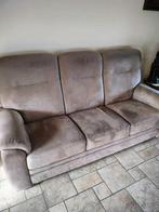Salon (driezit en 2 relax zetels), Huis en Inrichting, Ophalen, Driepersoons, Leer, Zo goed als nieuw