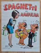 Spaghetti et Mandolina affiche Archers 1985 Attanasio, Verzamelen, Ophalen of Verzenden, Overige figuren, Gebruikt, Plaatje, Poster of Sticker
