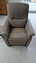 Fauteuil avec relax électrique, Nieuw, Leer, Ophalen