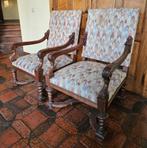 Paire de fauteuils en chêne, Maison & Meubles, 75 à 100 cm, Enlèvement, Utilisé, 50 à 75 cm