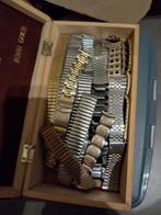 lot van 60 metalen horlogebandjes (Fixo-flex, ZRC, speidel), Ophalen of Verzenden, Zo goed als nieuw