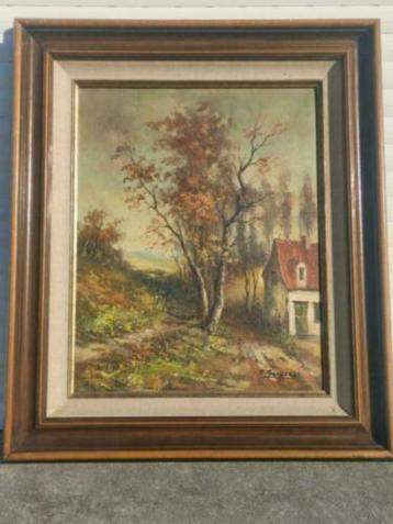 huile sur toile paysage signe b sneyers beschikbaar voor biedingen