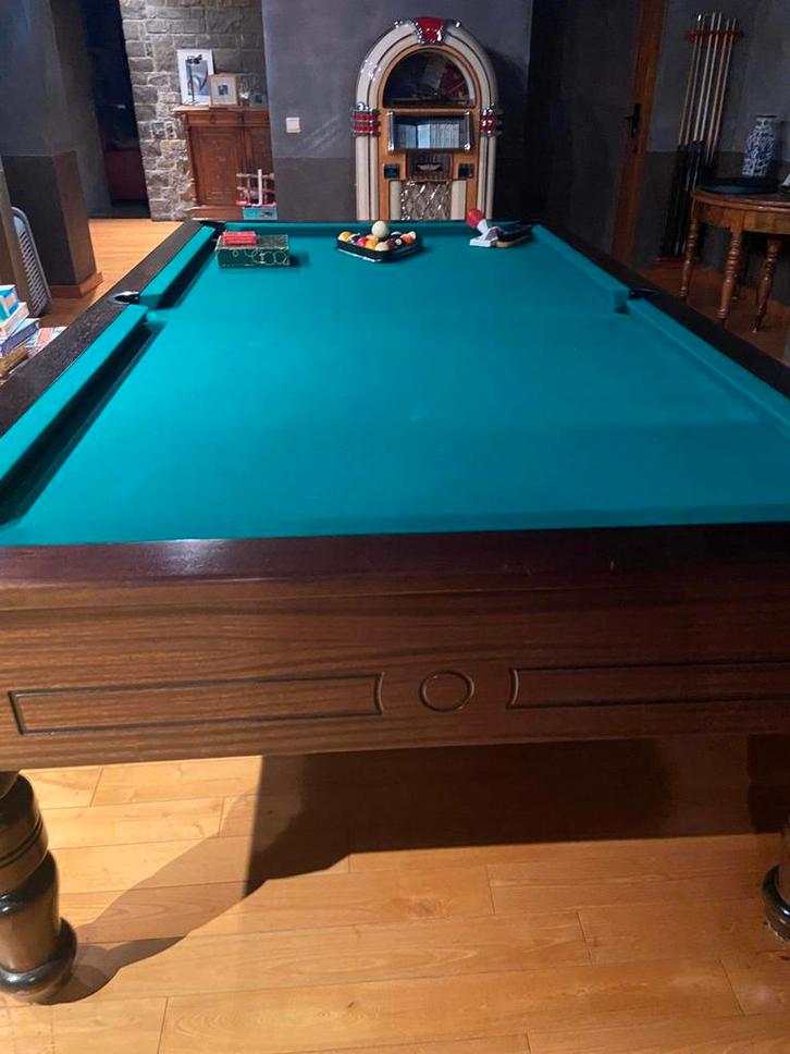 billard 1m52 sur 2m57 pour 400kgs, Sport en Fitness, Biljarten en Poolen, Zo goed als nieuw, Ophalen