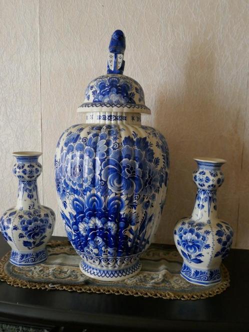 3 Delft vazen, Antiek en Kunst, Antiek | Vazen, Ophalen