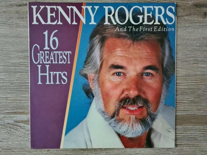 LP: Kenny Rogers - 16 Greatest Hits, Cd's en Dvd's, Vinyl | Country en Western, Gebruikt, 12 inch, Ophalen of Verzenden