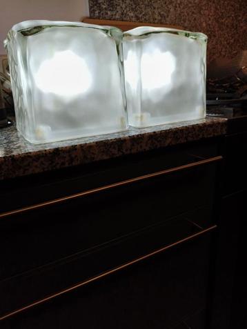2x Iviken Ikea Ice Cube tafel lampen voor 65 euro !!! beschikbaar voor biedingen