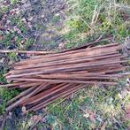 Houten (hardhout) strakjes.  Allen van 1,15 meter . 10 cent, Tuin en Terras, Ophalen, Gebruikt