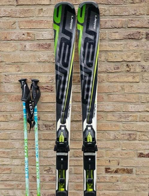 Te koop: Elan Waveflex 12 ski’s + Scott stokken, Sports & Fitness, Ski & Ski de fond, Utilisé, Bâtons, Enlèvement