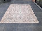 tapijt vintage meerkleurig taupe beige rose blauw groen, Huis en Inrichting, Ophalen, Crème, 200 cm of meer, Zo goed als nieuw