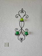 Décoration murale métal bougeoir bougies, Ophalen of Verzenden, Zo goed als nieuw