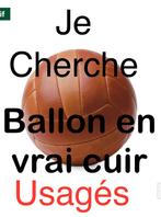 Ballon en vrai cuir pour mon border collie, Sports & Fitness, Football, Utilisé
