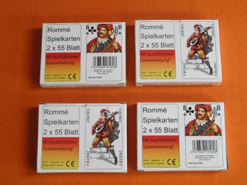 LOT DE 4 JEUX DE CARTES ** ALLEMANDS ** NEUFS !