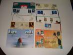 10 herdenkingskaarten / 10 cartes souvenir - OPB/COB 88,50 €, Postzegels en Munten, Ophalen of Verzenden, 1e dag stempel, Gestempeld