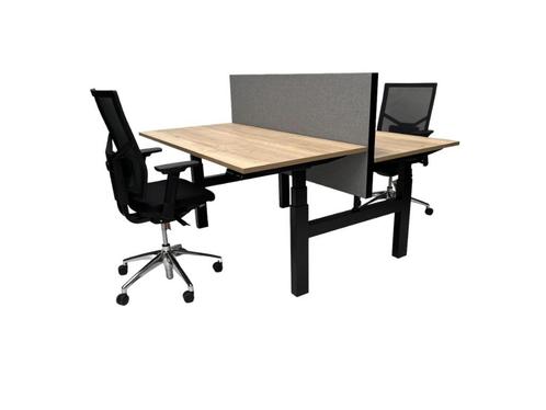 Edition duo zit sta bureau elektrisch verstelbaar (120X80), Computers en Software, Laptoptafels, In hoogte verstelbaar, Ophalen of Verzenden