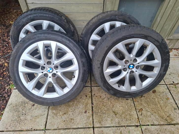 BMW velgen + winterbanden (van Gran Tourer 220d - F46)., Auto-onderdelen, Banden en Velgen, Band(en), Winterbanden, Gebruikt, Ophalen