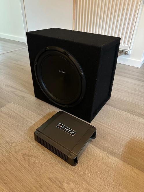 Hertz subwoofer + versterker, Auto diversen, Autospeakers, Zo goed als nieuw, Ophalen